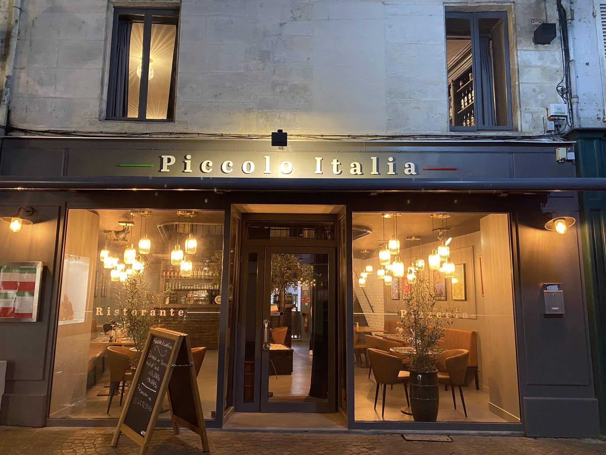 Restaurant Piccolo Italia Cognac – façade et terrasse 17 Rue du Canton